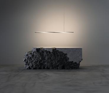 Minimalistische LED-Raumbeleuchtung – Pendelleuchte SPIN-H-2 von KLUS